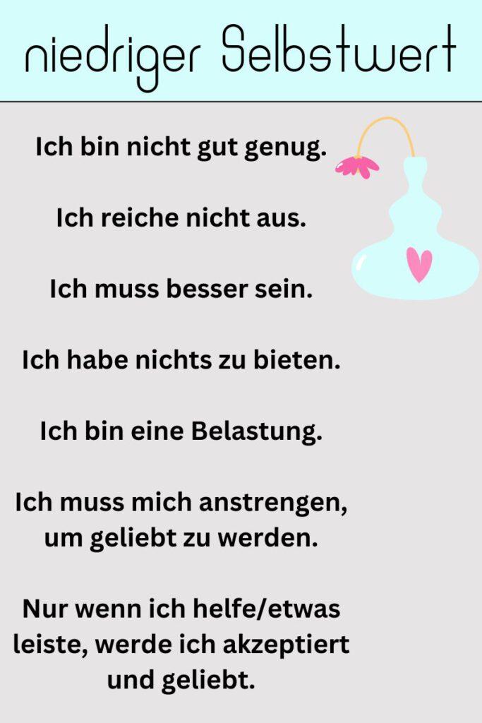 Selbstwert
Selbstbewusstsein
Selbstliebe